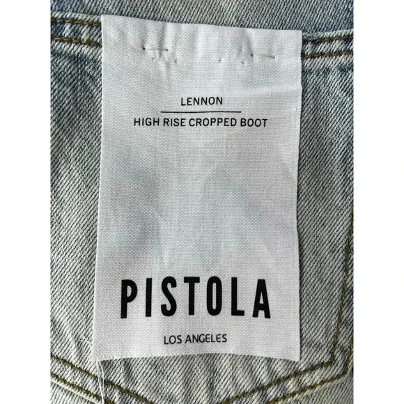 Pistola Lennon High Rise Cropped Boot Jean size 26 St Tropez - Picture 10 of 11